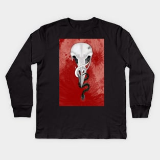 Red Moon Apocalypse Kids Long Sleeve T-Shirt